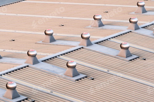 Preview: Factory building metal roof turbine ventilation