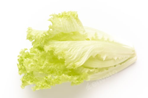Preview: Salad leaves on white background.