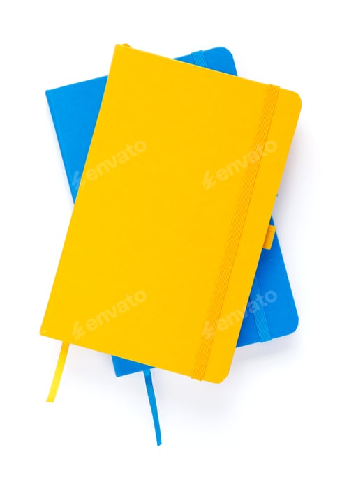 Preview: notebook at white background