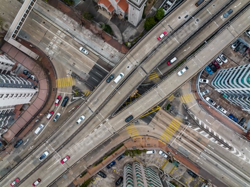 Preview: Mong Kok, Hong Kong 18 January 2022: Top down view of Hong Kong city