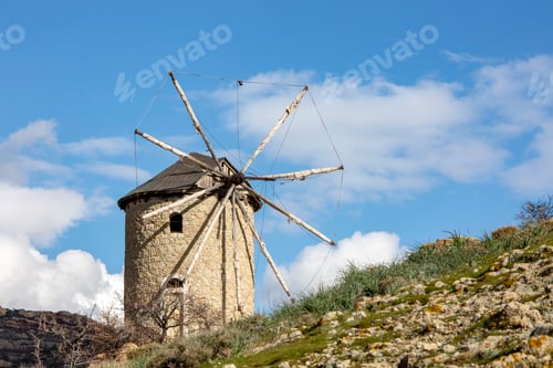 Preview: Travel concept photo; Turkey Izmir Foca windmill