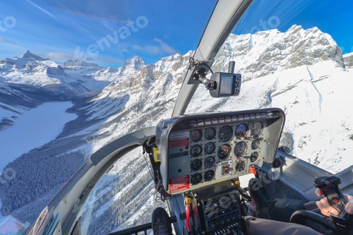 Preview: Epic aerial view of mount Assiniboine in Canmore Alberta.