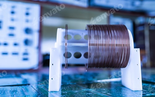 Preview: Close-up of a coil of copper wire