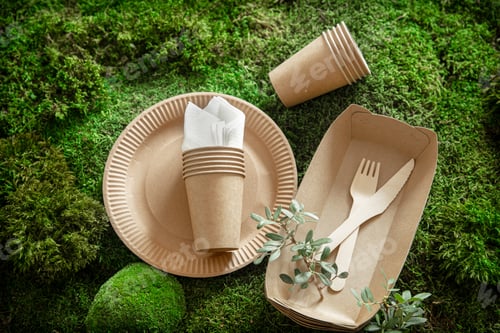 Preview: Eco-friendly, stylish, disposable, convenient, beautiful recyclable tableware.