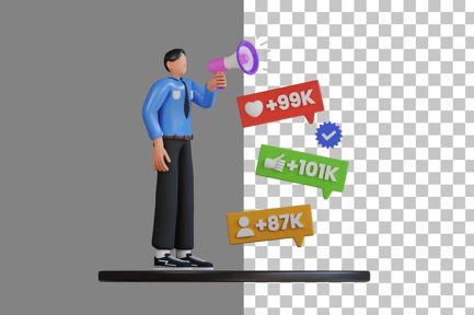 Preview: Marketing Campaign 3D Illustration