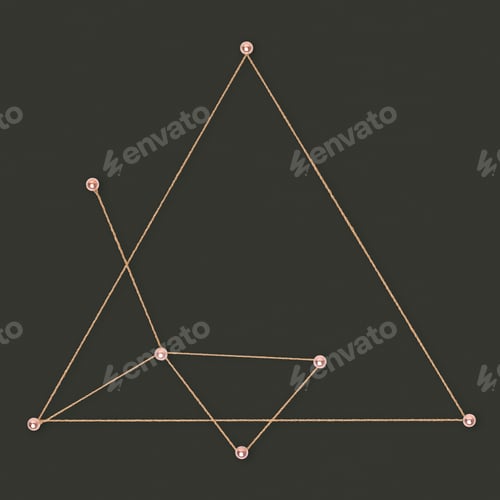 Preview: Geometric abstract element, technology concept, connecting dots design
