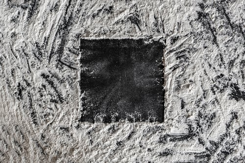 Preview: top view of square copy space of flour background f