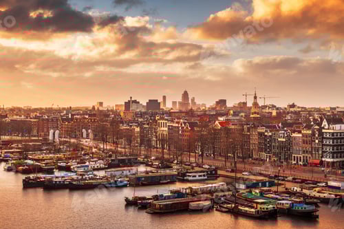Preview: Amsterdam, Netherlands Cityscape and Canals