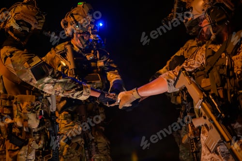 Preview: Soldiers ready to fire during Military Operation at night