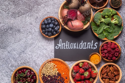 Preview: Healthy foods high in antioxidants.