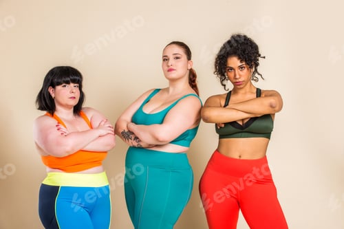 Preview: Plus size women posing for body acceptance