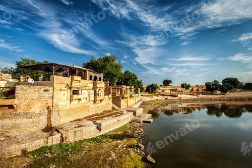 Preview: Indian landmark Gadi Sagar in Rajasthan