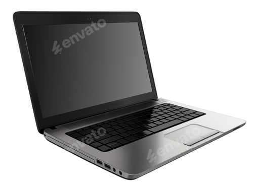 Preview: Laptop isolatd on white