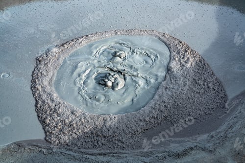 Preview: Large active mud volcano crater