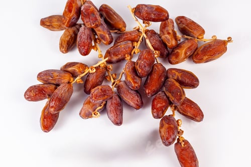 Preview: Dates Fruits on White Background