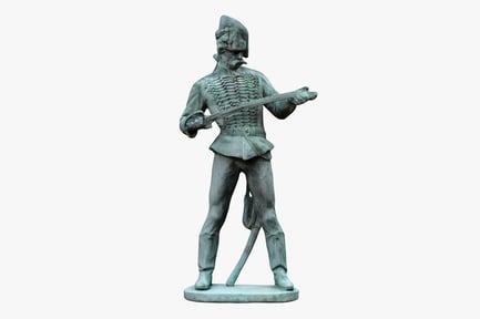 Preview: Hussar Statue with Sword - Hungarian Military Heritage