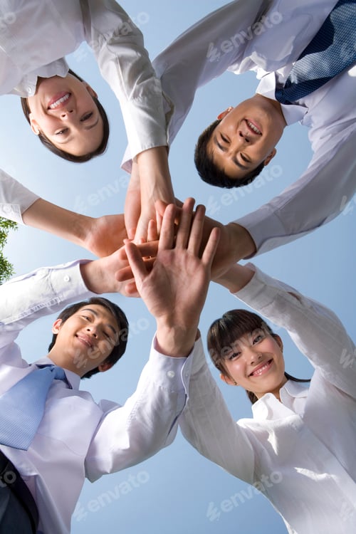 Preview: Business professionals in huddle