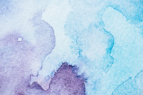 Preview: Abstract Watercolor Painting with Blue and Purple Tones
