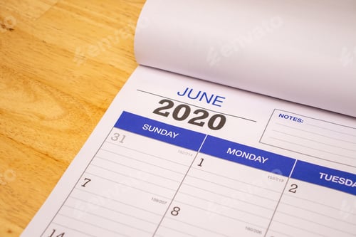 Preview: June 2020 calendar