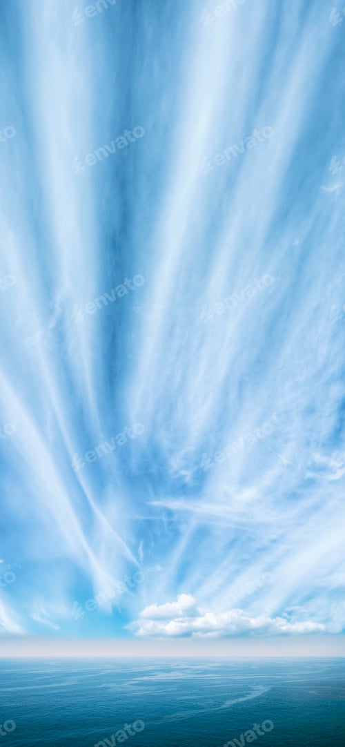 Preview: Riple Sea Ocean And Blue Sky Background