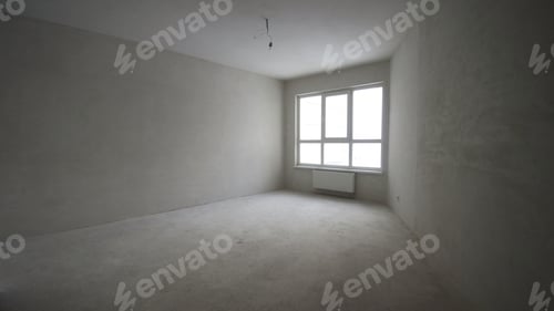 Preview: Finishing works at renovated apartment. Clip. Plastered walls, wallpapering, painted ceiling