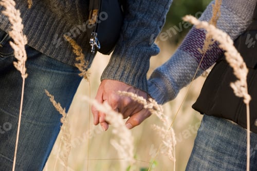 Preview: couple hand in hand