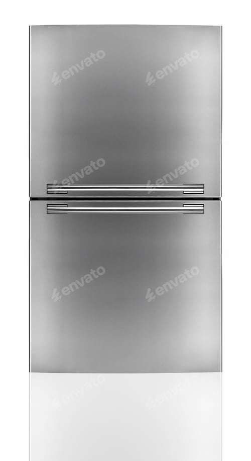 Preview: Modern refrigerator isolated