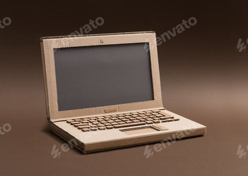 Preview: Handmade cardboard laptop