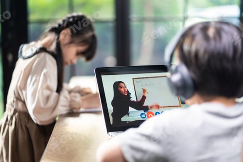 Preview: Children Learning Via Online Tutoring From Home