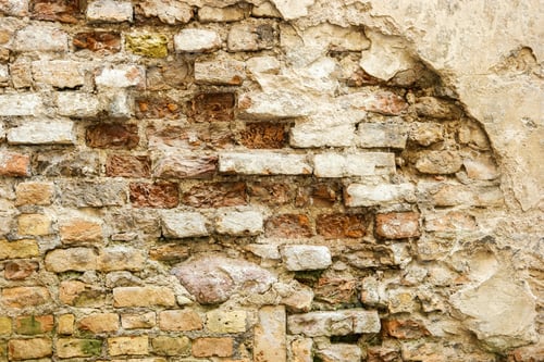 Preview: Damaged brick wall.