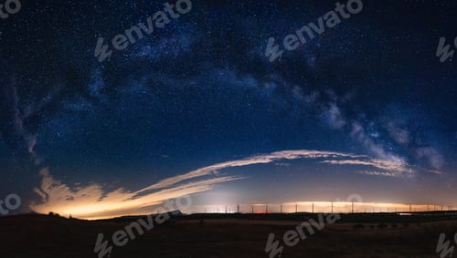 Preview: Starry night sky with the Milky Way