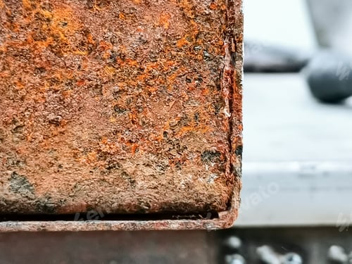 Preview: Abstract iron rusty on electrical metal cabinet for background purpose. Selective focus.