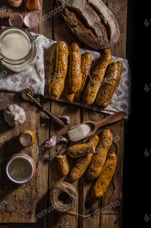 Preview: Home-baked bread sticks