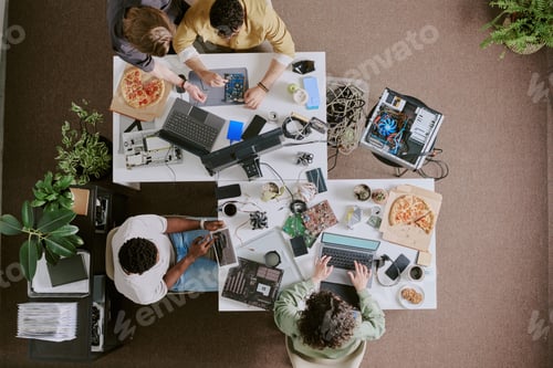 Preview: Team Collaborating on Modern Technology Solutions