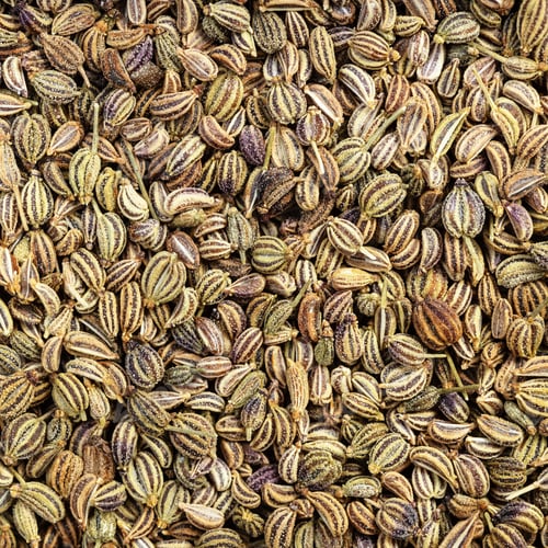 Preview: dried Ajwain seeds close up