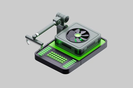 Preview: Futuristic Crypto Mining Processor Unit