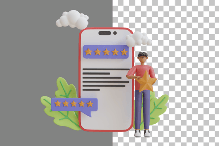 Preview: Business Rating 3D Illustration