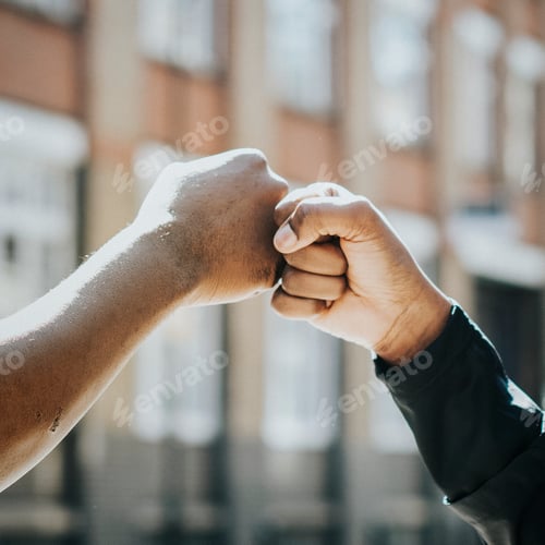 Preview: Fitness partners doing a fist bump