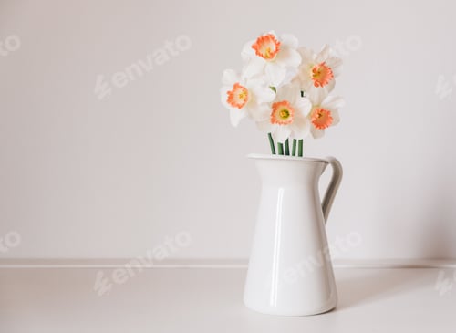 Preview: Narcissuses in vase.