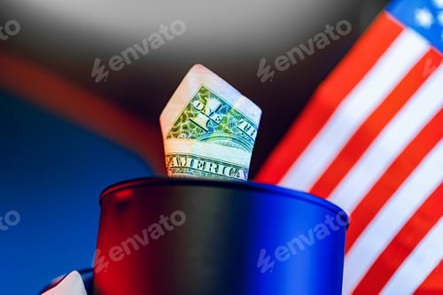 Preview: Oil prices fall concept. Oil barrel against decline chart