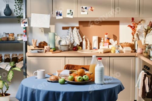 Preview: Food for preparing breakfast in the kitchen