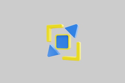 Preview: Abstract blue and yellow shapes