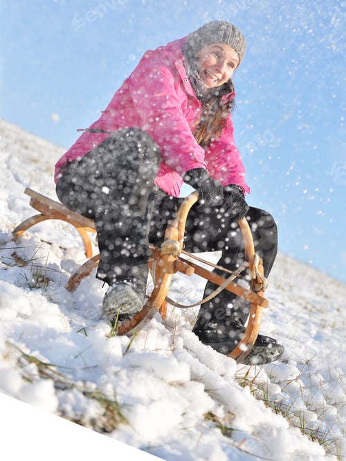 Preview: Woman On Sleigh