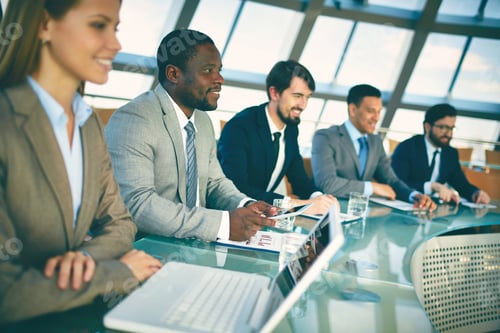 Preview: Row of business students