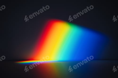 Preview: A Prism Full Rainbow Light Background Overlay
