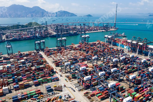 Preview: Kwai Tsing, Hong Kong 04 September 2018:- Containers at Hong Kong commercial port