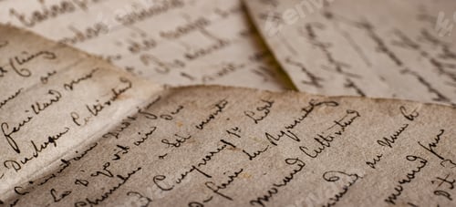 Preview: Old vintage hadwritten letters background web banner