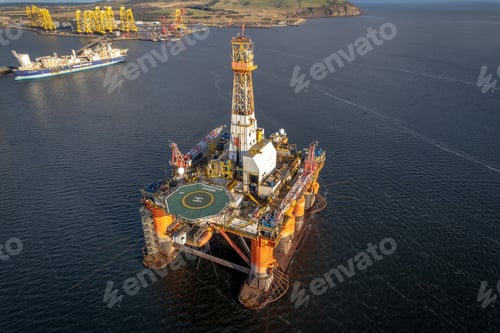 Preview: Oil and Gas Drilling Platform at Sea
