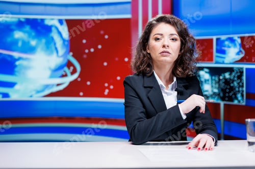 Preview: News reporter addressing daily topics