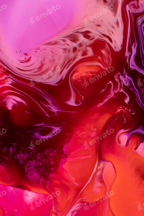 Vista previa: Abstract flow of liquid paints in mix